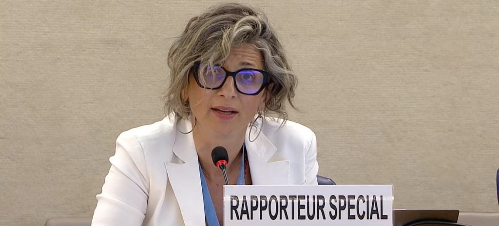 UN Special Rapporteur Francesca Albanese